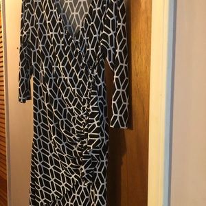 Faux wrap dress